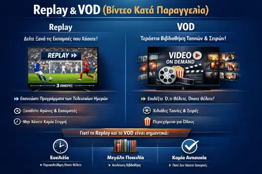 Greek IPTV Channels: Λίστα, EPG, Replay & VOD (Τι να Ζητήσεις πριν Αγοράσεις) IPTV Greek