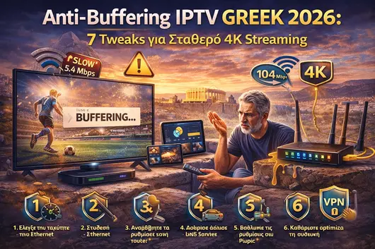 Anti-Buffering IPTV GREEK 2026